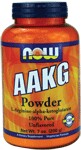 L-Arginine-alpha-ketoglutarate  100% Pure  Unflavored  Vegetarian Formula NOW AAKG contains Arginine, a conditionally essential amino acid that has a number of vital roles in human biochemistry. Arginine plays a pivotal role in the urea cycle, helping to rid the body of excess ammonia. This amino acid is also important in protein synthesis as well as for the support of healthy immune function. NOW AAKG has paired Arginine with Alpha-Ketoglutarate, another key player in amino acid metabolism, as well as in energy production..