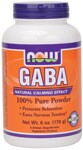 GABA (gamma aminobutyric acid) is a non-essential amino acid found mainly in the human brain and eyes. It is considered an inhibitory neurotransmitter, which means it regulates brain and nerve cell activity by inhibiting the number of neurons firing in the brain. GABA is referred to as the 'brain's natural calming agent'. By inhibiting over-stimulation of the brain, GABA may help promote relaxation and ease nervous tension.* NOW provides only the naturally occurring form as found in food and in the body.  Related Products.