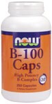 Nutritional Health  B-Complex for Maximum Effectiveness  Supports Energy Production* B-100 Caps are a blend of key B vitamins combined with other nutritional factors for enhanced synergism. This formula provides recommended potencies of the most important B vitamins and is designed to supply your body's required daily intake in one complete supplement.  Read FAQ's  Niacin - Forms and Safety.