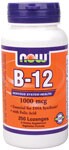 NOW B-12 1000 mcg with Folic Acid is an ideal way to supply the body with a perfect dose of this crucial nutrient. As an integral part in the lives of active and health conscious individuals, B-12 has gradually become recognized for its coenzymatic properties and important assistance for the production of healthy red blood cells..