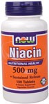 Niacin 500mg (100 Tablets) NOW Foods