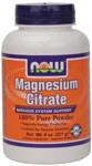Nervous System Support  100% Pure Powder  Supports Energy Production  Critical for Enzyme Function*  Vegetarian Product Magnesium is a mineral that is critical for energy production and metabolism, muscle contraction, nerve impulse transmission, and bone mineralization. It is a required cofactor for an estimated 300 enzymes. Among the reactions catalyzed by these enzymes are fatty acid synthesis, protein synthesis, and glucose metabolism. Magnesium status is also important for regulation of calcium balance through its effects on the parathyroid gland. NOW Magnesium Citrate Powder is a highly bioavailable form of Magnesium and contains no excipients or fillers.*.