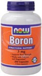 Boron is a biologically active trace mineral which affects calcium, magnesium, and phosphorus metabolism. Boron is known to support bone strength and structure. .
