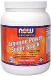 NOW Arginine Power Super Stack is the ultimate energy sports supplement that also supports optimal performance. Arginine Power Super Stack contains Creatine, Yerba Mate, Guarana, Rhodiola, Green Tea Extract. .