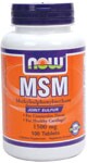 MSM (Methylsulphonylmethane) is a natural form of sulfur found in all living organisms.&nbsp; This natural compound, researched since 1979, provides the chemical links needed to form and maintain numerous different types of tissues found in the human body, including connective tissue such as articular cartilage.* While MSM is a natural component of almost all fresh fruits, vegetables, seafood and meat, food-processing methods reduce sulfur levels, making supplementation more important than ever.&nbsp;&nbsp; NOW MSM is tested to meet a minimum 99.7% purity level. &nbsp; Product FAQ's   Related Products   .