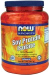   NOW Soy Protein is a good vegetable source of high quality complete protein that is very low in fat and carbohydrates and contains an excellent amino acid profile.&nbsp; Soy products, including Soy Protein, are high in phytoestrogens, which may support healthy natural estrogen levels in women.&nbsp; Soy Protein also provides beneficial proteins such as Genistein and Daidzein, which have been shown to support good health through various biochemical processes.&nbsp;  &nbsp; Diets low in saturated fat and cholesterol that include 25 grams of soy protein a day may reduce the risk of heart disease.&nbsp; One serving of NOW Soy Protein Powder provides 21 grams of soy protein. &nbsp; This product contains an average of 42 mg of Isoflavones per serving which have been shown to aid in maintaining good health.* &nbsp;  Read FAQ's &nbsp;  Read more about Sports Nutrition from Your Health Professor &nbsp; Related Products .