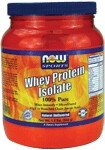  100% Pure  Mixes Instantly  Microfiltered  High in Branch Chain Amino Acids  Natural Unflavored  All Natural - No Aspartame, No Sucralose, No Acesulfame-K Voted 2005&nbsp; and 2006 Whole Foods Magazine Best Sports Supplement&nbsp;&nbsp;  NOW Whey Protein Isolate is a high quality protein supplement that is both bioavailable and easily digested.&nbsp; Whey protein contains a high concentration of Branched Chain Amino Acids (BCAA's), which are important for efficient muscle metabolism.*&nbsp; These qualities make NOW Whey Protein Isolate an ideal supplement for active individuals. &nbsp; Whey protein is considered to have the highest Biological Value of any protein source - superior in essential amino acid content to beef, milk, casein or soy. &nbsp; Other delicious flavors available: Vanilla, Chocolate & Strawberry &nbsp;  Product FAQ's &nbsp; Read more about Sports Nutrition from Your Health Professor &nbsp; Related Products  &nbsp;.