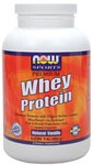  Enhanced Formula with Higher Isolate Content  Microfiltered  Ion-Exchanged  High in Branch Chain Amino Acids  Added Glutamine  Natural Vanilla  All Natural - No Aspartame, No Sucralose, No Acesulfame-K NOW Whey Protein is a delicious blend of three of the highest quality whey protein concentrates and isolates from around the world: &nbsp;Micro-Filtered, Ion-Exchanged and Enzymatically&nbsp;Hydrolyzed (partially predigested).&nbsp; This blend of specially processed whey proteins is designed to maximize amino acid absorption and Biological Value (BV).&nbsp; Extra L-Glutamine has been added (830 mg per serving) because of its important role in protecting muscle tissue from breaking down under stressful, vigorous physical activity.* &nbsp; Read FAQ's &nbsp; Read more about Sports Nutrition from Your Health Professor   &nbsp; Related Products &nbsp;.