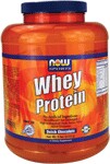 No Artificial Ingredients  Microfiltered  Ion-Exchanged  High in Branched Chain Amino Acids  Added Glutamine  Dutch Chocolate  All Natural - No Aspartame, No Sucralose, No Acesulfame-K NOW Whey Protein is a delicious blend of three of the highest quality whey protein concentrates andisolates from around the world: Microfiltered, Ion-Exchanged andEnzymatically Hydrolyzed (partially predigested). This blend of specially processed whey proteins is designed to maximize amino acid absorption and Biological Value (BV). Extra L-Glutamine has been added (420 mg per serving) because of its important role in protecting muscle tissue from breaking down under stressful, vigorous physical activity.*  Whey protein is considered to have the highest Biological Value of any protein source - superior to beef, milk, casein or soy.  Since 1968, NOW has earned a valued reputation for producing quality products at reasonable prices. Our Quality Assurance and Quality Control teams of certified nutritionists, chemists and technicians thoroughly evaluate all products, processes, packaging and sources. Our responsiblity and pledge is to honestly and accurately label quality products that are fresh and effective.  Read FAQ's  Read more about Sports Nutrition from Your Health Professor Related Products .