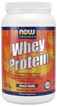   No Artificial Ingredients  Microfiltered  Ion-Exchanged  High in Branched Chain Amino Acids  Added Glutamine  Natural Vanilla  All Natural - No Aspartame, No Sucralose, No Acesulfame-K NOW Whey Protein is a delicious blend of three of the highest quality whey protein concentrates and&nbsp;isolates from around the world:&nbsp; Microfiltered, Ion-Exchanged and&nbsp;Enzymatically Hydrolyzed (partially predigested). This blend of specially processed whey proteins is designed to maximize amino acid absorption and Biological Value (BV). Extra L-Glutamine has been added (460 mg per serving) because of its important role in protecting muscle tissue from breaking down under stressful, vigorous physical activity.* &nbsp; Whey protein is considered to have the highest Biological Value of any protein source - superior to beef, milk, casein or soy. &nbsp; Since 1968, NOW has earned a valued reputation for producing quality products at reasonable prices.&nbsp; Our Quality Assurance and Quality Control teams of certified nutritionists, chemists and technicians thoroughly evaluate all products, processes, packaging and sources.&nbsp; Our responsiblity and pledge is to honestly and accurately label quality products that are fresh and effective. &nbsp;  Read FAQ's &nbsp; Read more about Sports Nutrition from Your Health Professor &nbsp; Related Products  &nbsp;.