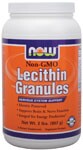  Non-GMO  Nervous System Support  Identity Preserved  Supports Brain & Nerve Function  Integral for Energy Production*  Vegetarian Product Lecithin is a naturally occurring compound found in all cells in nature, plant and animal.&nbsp; It plays a major role in almost all biological processes - including nerve transmission, breathing and energy production.&nbsp; The word Lecithin is taken from the Greek Lekithos, which means "egg yolk".&nbsp; A fitting name for this essential nutrient, for the egg is considered a symbol of life, strength and fertility.&nbsp; Lecithin is important for all of these biological functions and more.&nbsp; Our brain is approximately 30% Lecithin.&nbsp; The insulating myelin sheaths that protect the brain, spine and thousands of miles of nerves in your body are almost two-thirds Lecithin.&nbsp; Lecithin is composed of many different components, including Choline, Inositol, Linoleic Acid, Phospahtidylserine, beneficial fatty acids and triglycerides.&nbsp; These valuable constituents of Lecithin are vital for the proper functioning of many metabolic processes.*&nbsp; NOW Non-GMO Lecithin Granules are derived entirely from Non-Genetically Modified soybeans that have been Identity Preserved (IP).&nbsp; This guarantees that the soybeans are from seedstock that has been certified as Non-GMO..