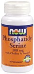 NOW Phosphatidyl Serine is a phospholipid compound derived from soy lecithin that plays an essential role in cognitive health,  supports memory & brain function, and helps promote intercellular communication. .