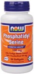 NOW Phosphatidyl Serine with Ginkgo Biloba combines two powerful nutrients that work synergistically with one another supporting healthy cognitive function..