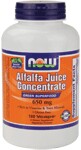 Green Superfood  Rich in Vitamins & Trace Minerals  Gluten Free  Vegetarian Formula Alfalfa Juice Concentrate is derived from the juice of the entire Alfalfa plant.&nbsp; It is extracted to maximize the nutritional content by reducing the fiber content and increasing the protein.&nbsp; This Vcap has a higher protein content than regular Alfalfa capsules and is an excellent sourceof Beta-Carotene and Vitamin K..