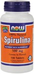 Spirulina 500 mg 100% Natural (100 tabs) NOW Foods