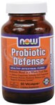 NOW Probiotic Defense is a combination of friendly probiotic bacteria, including ones commonly found as soil organisms, blended into a fermented whole food base..
