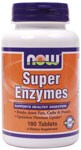 NOW Super Enzyme tablets are a comprehensive blend of enzymes that support healthy digestive functions..