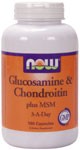 Joint Health  Supports Normal Joint Function* NOW Glucosamine, Chondroitin & MSM combines three of the most popular and effective nutrients for supporting joint health in one dietary supplement. Our Glucosamine and Chondroitin are both 100% sulfate, the most studied form of these nutrients. In addition, we also include&nbsp;MSM (Methylsulphonylmethane), an organic form of sulfur found in all living organisms. Studies have shown that these nutrients provide dietary components that support healthy joint structure and function.* Product FAQ's   Related Products  &nbsp; Read more about Joint Health from Your Health Professor &nbsp; AOAC Approved NOW Foods' Glucosamine Method as a First Action Official Method &nbsp;  NOWs Glucosamine, Chondroitin, and MSM Products are Simply the Best  &nbsp; Chondroitin Sulfate    .