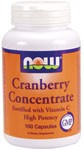  Healthy Urinary Tract  Nutritional Support for Healthy Urinary Tract  Washes Away Undesirable Particles* Cranberry Concentrate capsules are a convenient way of obtaining the benefits of cranberry juice.&nbsp; It takes over 8 pounds of whole cranberries to produce 1 pound of Cranberry Concentrate powder.&nbsp; Our high potency capsules are equivalent to 5,600 mg (700 mg - 8:1 extract) whole cranberries, the highest level of any supplement..