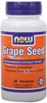  Antioxidant Protection  60 mg - Standardized Extract  90% Polyphenols including OPC's  Cardiovascular and Immune Health*  Vegetarian Formula NOW Grape Seed Extract is a highly concentrated natural extract containing a minimum of 90% Polyphenols, including OPC's (Oligomeric Proanthocyanidins), the beneficial antioxidant compounds found in Grape Seeds.&nbsp; Grape Seed Extract and OPC's have been the subject of numerous scientific studies demonstrating their efficacy in the support of cardiovascular health and immune system balance.&nbsp; In addition, non-clinical studies have shown that Grape Seed Extract supports the function of healthy brain and nerve tissues.* &nbsp;  Related products   .