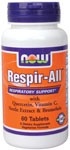 Respir-All is a synergistic combination of key vitamins, minerals and herbal extracts that nutritionally support healthy respiratory functions..