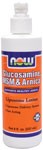 NOW Glucosamine/MSM/Arnica Liposome Lotion is a synergistic blend of joint and skin support factors delivered via liposome technology.