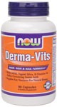 Derma-Vits includes optimum levels of MSM, Vitamin E and natural silica from Horsetail Extract. These nutrients provide the primary components for supporting lustrous hair, glowing skin and flawless nails*..