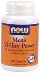 NOW Mens Virility Power is a 100% herbal formula specifically designed to support a mans modern, active lifestyle. This unique formula contains Epimedium, also known as horny goat weed, plus recommended levels of other popular herbal ingredients like Muira Puama, Maca and Tribulus. This synergistic blend supports healthy male hormonal levels and may enhance sexual performance..