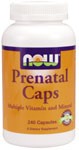  Multiple Vitamin and Mineral A womans nutritional needs can be greater during this special time than at any other point in her life. NOW Pre-Natal Caps encompass a complete array of vitamins and minerals essential to the support of both mother and child. As one of our most popular womans formulas, weve enriched our Pre-natal caps with high potency folic acid, calcium, magnesium, and non-constipating iron bisglycinate to ensure complete nutritional support.* From the FDA's website: "0.8 mg folic acid in a dietary supplement is more effective in reducing the risk of neural tube defects than a lower amount in foods in common form. FDA does not endorse this claim. Public health authorities recommend that women consume 0.4 mg folic acid daily from fortified foods or dietary supplements or both to reduce the risk of neural tube defects." Product FAQ's &nbsp;   Read more about multi-vitamin formulas from Your Health Professor &nbsp; Related Products.