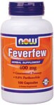 Herbal Supplement  Standardized Extract  0.8% Parthenolide Feverfew is a popular herb and is botanically related to the sunflower.&nbsp; Feverfew has been an herbal remedy in Europe for centuries.&nbsp; Recent scientific research in Great Britain has confirmed some of its famed historical uses.&nbsp; NOW Feverfew Extract naturally contains min.&nbsp;0.8% Parthenolide..