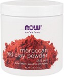 A purifying masque for sensitive skin, NOW Moroccan Red Clay is an all-natural powder clay that is highly absorbent and mixes easily with water and other moisturizing products..
