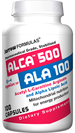 ALCA and ALA work synergistically as antioxidants. Acetyl-L-Carnitine Arginate (ALCA) and Alpha Lipoic Acid (ALA) support the mitochondrial production of energy..