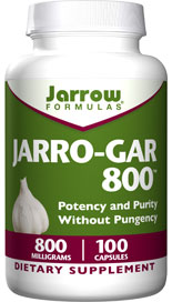 Jarro-Gar 800 contains special sulphur compounds, including alliin and allicin, that are found naturally occurring in garlic..