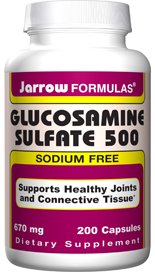 Glucosamine is a component of joints and intestinal tissue and is involved in the production of synovial fluid, which lubricates the joints.