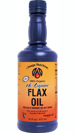 Produced in an exclusive process, Omega Hi Lignan Flax Oil, made from certified organic nuts and seeds that are fresh pressed at low temperatures (86o - 99o F) without light or oxygen. No chemical extractions, preservatives, bleaching agents or hexane is used..