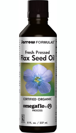 arrow Formulas Jarrow's Organic Flax Seed Oil is concentrated in beneficial Omega 3, 6 and 9 fatty acids..