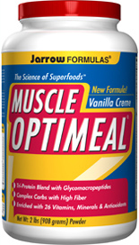 Each serving of Muscle Optimeal contains 22 grams of high biological value protein from whey, milk and rice, providing about 5 grams of Branched Chain Amino Acids (Leucine, Isoleucine and Valine)..