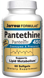 Pantethine  supports lipid metabolism by its ability to raise levels of CoA, a cofactor involved in several metabolic pathways including carbohydrate and lipid metabolism..