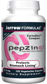 PepZinGI enhances stomach lining integrity, owing to its free-radical-quenching capability as well as its effects on growth factor and immunomodulating activities.