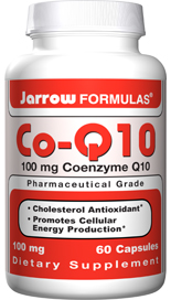 Co-Q10, an important antioxidant found in high concentration in human heart and liver, is part of the cells electron transport system, needed for ATP (i.e energy) production within the cells. Jarrow FORMULAS Co-Q10 restores Co-Q10 levels reduced or depleted by use of statins..