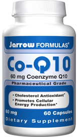 Co-Q10, an important antioxidant found in high concentration in human heart and liver, is part of the cells electron transport system, needed for ATP (i.e energy) production within the cells. Jarrow FORMULAS Co-Q10 restores Co-Q10 levels reduced or depleted by use of statins..
