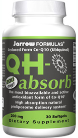 Ubiquinol High Absorption Softgel - 
Active Antioxidant Form of CoQ10 - 
Results in Higher Blood Levels Than CoQ10 - 
Especially for older consumers - 
Q-Absorb High-Absorption System - 
Kaneka QH Ubiquinol.