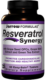 Resveratrol Synergy brings together resveratrol (3,4,5-trihydroxystilbene) and powerful antioxidants resulting in a potent synergistic formula..