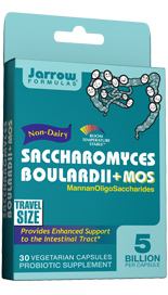 SACCHAROMYCES BOULARDII+MOS is a probiotic yeast that survives stomach acid and colonizes the intestinal tract.* It promotes the health of the intestinal tract, helps protect its beneficial microbiota, and enhances immune function.* MOS (MannanOligoSaccharide) is an oligosaccharide from the cell walls of S. cerevisiae that can prevent bacteria from adhering to the epithelial cells and reduce their proliferation*..