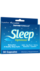 Jarrow FORMULAS Sleep Optimizer  combines herbs and amino acids that work together to facilitate falling asleep and maintaining a regular sleep cycle..