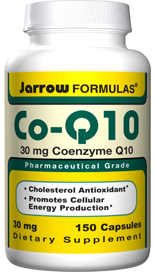 Co-Q10, an important antioxidant found in high concentration in human heart and liver, is part of the cells electron transport system, needed for ATP (i.e energy) production within the cells. Jarrow FORMULAS Co-Q10 restores Co-Q10 levels reduced or depleted by use of statins..