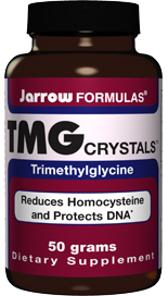 TMG Crystals is trimethylglycine extracted from sugar beets. Reduces Homocysteine and Protects DNA.