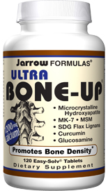 Builds-On Highly Studied Bone-Up Formula - 100% Ossein Hydroxyapatite: Contains active bone-growth factors.
Same As Original Bone-Up Plus: Glucosamine, MSM, curcumin & SDG flax lignans..