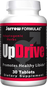 UpDrive is a formulation of herbs designed to increase libido. Testofen, an extract of a specially cultivated fenugreek, plus Horny Goatweed & Maca..
