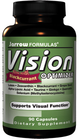 Vision Optimizer is formulated to protect and support healthy visual function. Contains: Lutein,  Zeaxanthin, New Zealand Blackcurrant Extract, Grape Seed Extract , Alpha Lipoic Acid, Selenium, Vitamin B2, Ginkgo Biloba Extract andQuercetin..